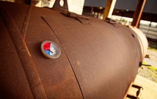 The smoker at  Potterland Farm and Smokery